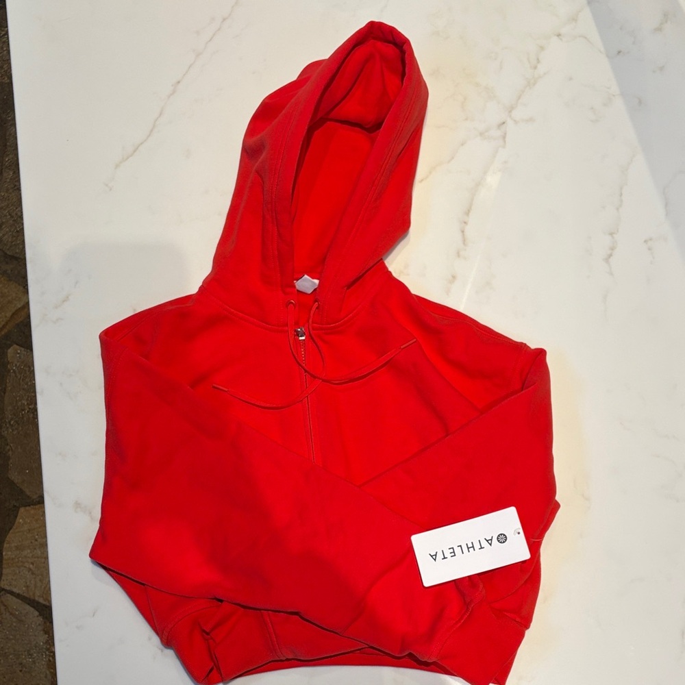 Athleta Bright Red Hoodie